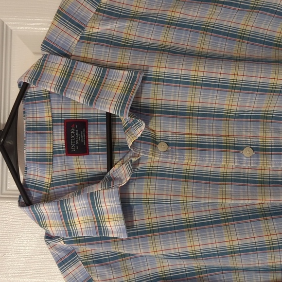 UNTUCKit Men's Long Sleeve Rutherglen Plaid Dress shirt NWOT - Picture 9 of 10